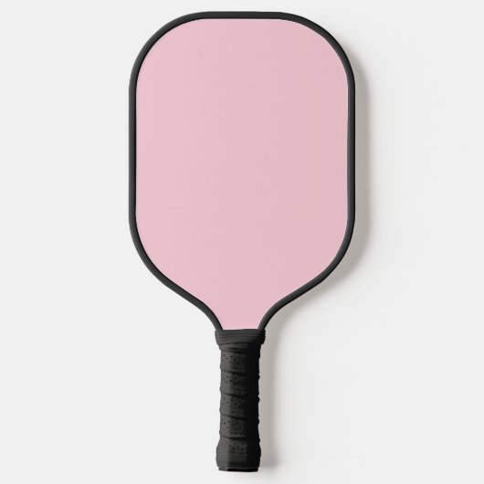 Pastelroze vaste kleur, monogrammen pickleball paddle (Achterkant)
