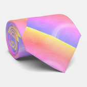 Pastels Art Vaporwave Abstract Digital Stropdas (Opgerold)