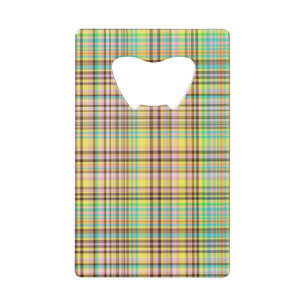 Pastels au chocolat Plaid 2 CARTES BOTTLE OPENER