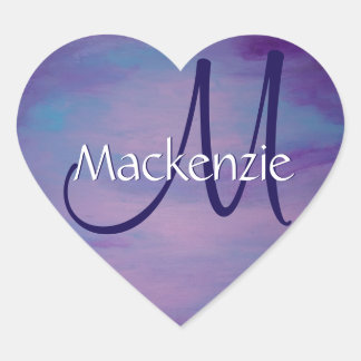  pastels | Cute Pink Cloud Paars Blue Sky Hart Sticker