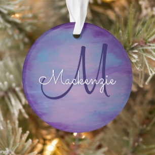 pastels   Cute Pink Cloud Paars Blue Sky Ornament