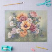 Pastels Floral Boeket decoupage Tissuepapier (Craft)