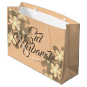 Pastels floral Eid Mubarak cadeau Groot Cadeauzakje (Achterkant Gekanteld)