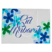 Pastels floral Eid Mubarak cadeau Groot Cadeauzakje (Achterkant)