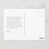 Pastels Groovy Retro Afstuderen Dank u Briefkaart (Achterkant)
