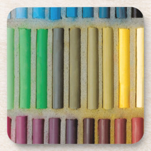 pastels krijtachtig over kleur onderzetter