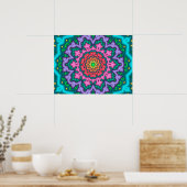 Pastels Mandala Poster (Keuken)