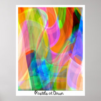 Pastels op Dawn Poster