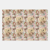 Pastels Papier d'enveloppement de Noël victorien (Devant 3)