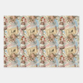 Pastels Papier d'enveloppement de Noël victorien (Devant 2)