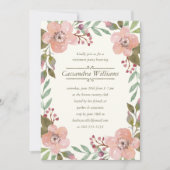 pastels | Pensioenpartij Floral Wreator Kaart (Voorkant)