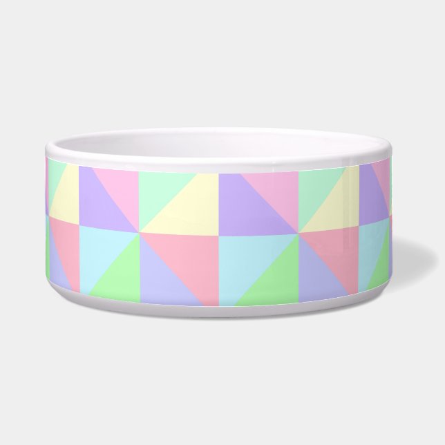 Pastels Pet Bowl, groot Voerbakje (Voorkant)
