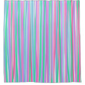  pastels verticale strepen douchegordijn (Voorkant)