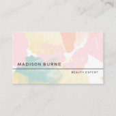 Pastels Waterverf Camo Visitekaartje (Voorkant)