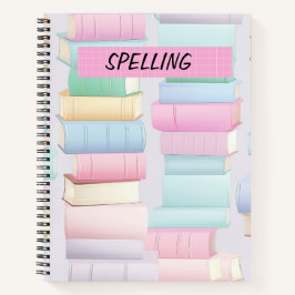 PASTELSTAPEL SCHOOLBOEKEN NOTITIEBOEK