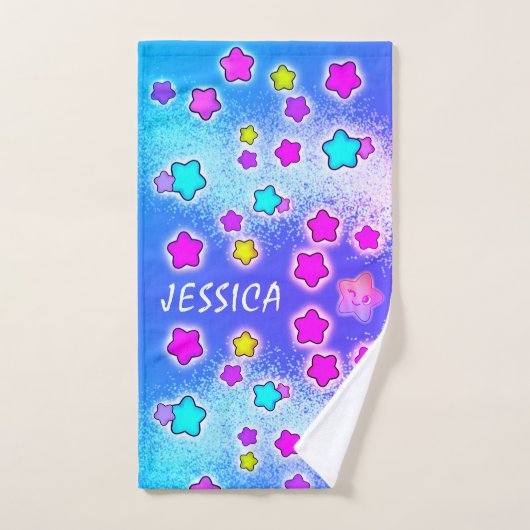 pastelsterren in Cosmic Galaxy Bad Handdoek (Handdoek)