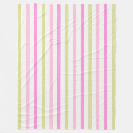 Pastelstropen Fleece Deken (Voorkant)
