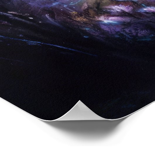 Pasteltekening Hemels Landschap Poster (Hoek)