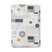 Pasteltinten retro geometrisch patroon badmat (Voorkant Verticaal)