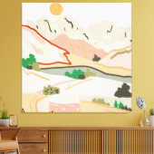 pasteltocht canvas afdruk (Insitu (Woonkamer))