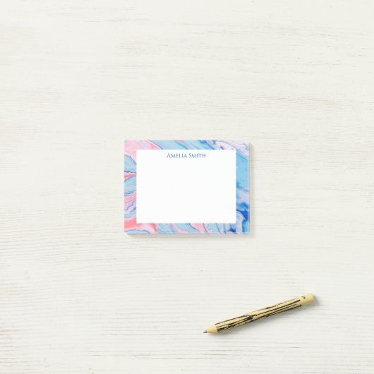 pastelvergipte verf post-it® notes (Op bureau)