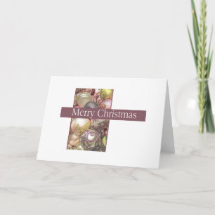 Pastelversieringen Feestdagen Kaart