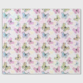 pastelvlinder cadeaupapier (Vlak)