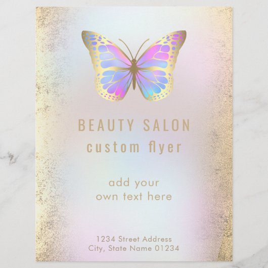 pastelvlinder flyer (Voorkant)