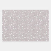 Pastelvogels en -bloemen inpakpapier vel (Voorkant)