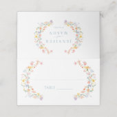 Pastelweide Wild Flower Spring Wedding (Buitenkant ongevouwen)