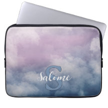 Pastelwolk eerst naam monogram