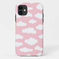 Pastelwolken: asthetische witte en roze kunst