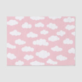 Pastelwolken: asthetische witte en roze kunst tissuepapier (Voorkant)