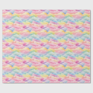 Pastelwolken in Waterverf Cadeaupapier