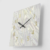 Pastelzigzag-patroon Vierkante Klok (Hoek)