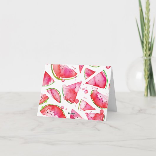 Pastèque à l'aquarelle 1 (Dos)