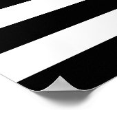 Pastèque, affiche, affiche d'été, rayures NOIRES (Coin)