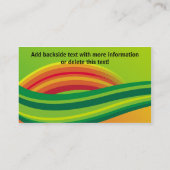 Pastèque de carte de visite (Dos)