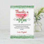 Pastèque douce Merci une pastèque d'anniversaire (Debout devant)