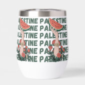 pastèque, fleurs et palestine Texte Répéter (Arrière)