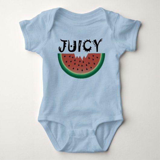Pastèque juteuse - Body en jersey pour bébé (Devant)