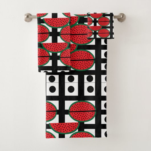 Pastèque Motif Géométrique de Fruit d'Été (En situation)