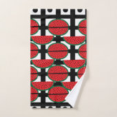 Pastèque Motif Géométrique de Fruit d'Été (Serviette à main)