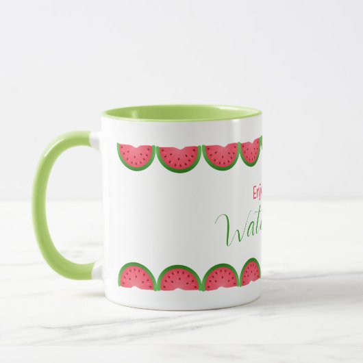 pastèque motif tranche de café Mug (Gauche)