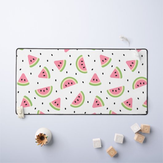 Pastèque rose, Graines de pastèque, Motif d'été (Tableau pour enfants)