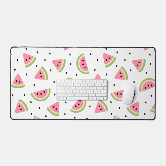 Pastèque rose, Graines de pastèque, Motif d'été (Clavier et souris)