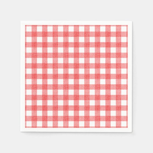 Pastèque simple en vichy serviettes en papier (Devant)