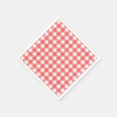 Pastèque simple en vichy serviettes en papier (Coin)