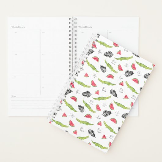 Pastèque tropicale et Motif de crocodile (Devant avec enveloppe)