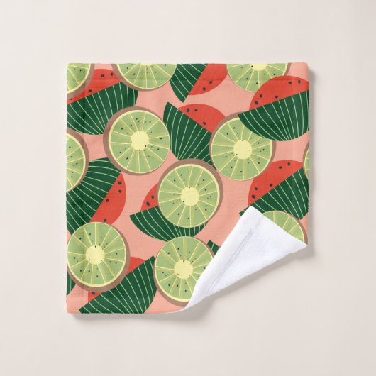 Pastèques et kiwis (Gant de toilette)